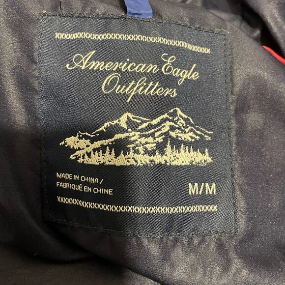 American Eagle Outfitters Down Feather Puffer Jacket size Medium Outdoors 90s - Picture 3 of 8